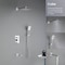 Kibi Cube Pressure Balanced 3-Function Shower System with Rough-In Valve, Chrome KSF406CH - alternate 6